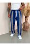 Baggy Ethnic Pattern Tracksuit Navy Blue - 2