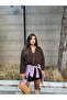 Brown Herringbone Belt Detail Jacket - 6