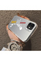 iPhone 12/12 Pro Compatible Hard Acrylic Back Silicone Edge Lens Protection Stylish Print Case - 4