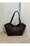 Soft Leather Women's Shoulder Bag with Belt Detail