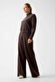 Olympe Wide Leg Women's Brown Sweatpants V4Yb07Kcay2-A10K - 2