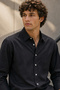 Men's Slim Fit Solid Long-Sleeve Shirt - 4