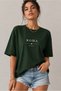 Unisex Black Oversize T-Shirt Short Sleeve Summer Combed Cotton Summer T-Shirt Minimal Rome Italy Printed Black Oversize T-Shirt - 2