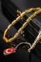 Silver Turkish Flag Large Grain Drop Amber Prayer Beads - 3