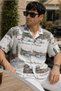 Men's Regular Fit All-Over Print Short-Sleeve Shirt - White - 4