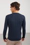 Men's Crew Neck Washable Anti-Pilling Hair Braided Knitwear - 7