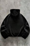 Men's Casual Patchwork Hooded Zippered Sweatshirt - 4