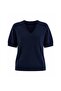 Women's V-Neck Short Sleeve Textured Blouse 52115171 - 3