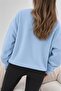 Bs Salem Massachusetts Front Printed Women's Oversize Crew Neck Sweatshirt - 2