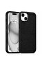 Premium Leather Case for iPhone 15 Magnetic Shockproof Cover, Anti-Scratch, Slim Protective Back with Raised Camera Protection (Black)