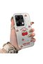 Xiaomi Poco M6 Pro 4g Compatible Hard Acrylic Back Silicone Edge Lens Protection Cherry Case