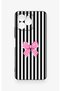 Omix X6 Compatible Pink and White Ribbon Patterned Silicone Case - 2