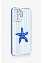 Oppo Reno 5 Lite Compatible Blue Starfish Patterned Silicone Case - 3