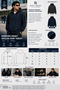 Men's Navy Blue Hooded Zippered Oversize Sweatshirt Winter School Cardigan with Embossed Print - 7