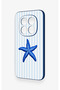 Redmi Note 15 Pro 5g Compatible Blue Starfish Patterned Silicone Case - 4
