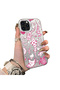 iPhone 15 Pro Max Compatible Hard Acrylic Back Silicone Edge Lens Protection Stylish Print Case