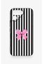 Tecno Pova Curve 2 Compatible Pink and White Ribbon Patterned Silicone Case - 2