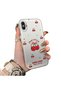 iPhone X/Xs Compatible Hard Acrylic Back Silicone Edge Lens Protection Cherry Case
