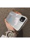 iPhone 12/12 Pro Compatible Hard Acrylic Back Silicone Edge Lens Protection Stylish Print Case - 4