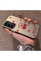 Samsung Galaxy A36/A56 Compatible Hard Acrylic Back Silicone Edge Lens Protection Cherry Case - 3