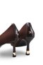Vega Sola Women's Pointed Toe Thin Heeled Shoes 00123005 Matte Brown - 6