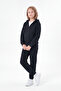 Sweatsuit Sets - Black - Plain - 4