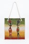 Woven Jacquard Tapestry Fabric Shoulder and Beach Bag Shepherd Stitched Ethnic Pattern