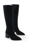 Maia Gioia Women's Pointed Toe Heeled Boots 00126000 Black Suede - 3