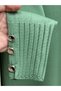 Gavessa Stone Embellished Cardigan with Metal Buttons on the Sleeves and Front-Sy3260 Green - 4