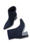 Astra Fia Women's Pointed Toe Heeled Boots 00124001 Navy Blue Suede - 2