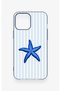 Blue Starfish Patterned Silicone Case Compatible with iPhone 12 Pro Max - 2
