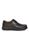 Black Genuine Leather Orthopedic Men's Casual Shoes 020610 m