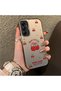 Samsung Galaxy A05S Compatible Hard Acrylic Back Silicone Edge Lens Protection Cherry Case - 2