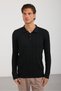 Men's Washable Anti-Pilling Polo Collar Hair-Weaved Knitwear