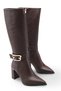 Larissa Mia Women's Pointed Toe Heeled Boots 0012075 Brown Skin - 2