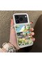 iPhone 17 Pro Max Compatible Hard Acrylic Back Silicone Edge Lens Protection Daisy Case - 2
