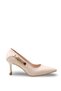 Nova Aria Women's Pointed Toe Thin Heeled Shoes 00123002 Skin Color - 7
