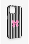 iPhone 15 Compatible Pink and White Ribbon Patterned Silicone Case - 2