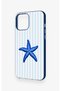 Blue Starfish Patterned Silicone Case Compatible with iPhone 12 Pro Max - 4