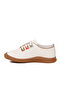 White Genuine Leather Anatomical Women's Casual Shoes Z681 Z - 4