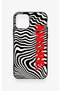 iPhone 11 Pro Compatible Zebra Amore Patterned Silicone Case - 3