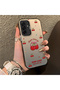 Samsung Galaxy A17 4G/5G Compatible Hard Acrylic Back Silicone Edge Lens Protection Cherry Case - 2