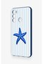Tecno Spark 8C Compatible Blue Starfish Patterned Silicone Case - 2