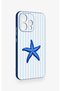 Oppo Reno 15 5g Compatible Blue Starfish Patterned Silicone Case - 3