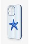 Vivo V70 5g Compatible Blue Starfish Patterned Silicone Case - 4