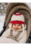 Children's Beanie 6-12 Months Baby Beanie with Ear Tie Detail