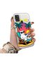 Samsung Galaxy A21S Compatible Hard Acrylic Back Silicone Edge Lens Protection Cat Case