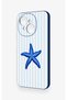 Tecno Spark Go1 Compatible Blue Starfish Patterned Silicone Case - 2