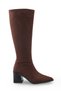 Maia Gioia Women's Pointed Toe Heeled Boots 00126000 Brown Suede - 5