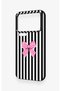 Mi 17 Pro Max Compatible Pink and White Ribbon Patterned Silicone Case - 4